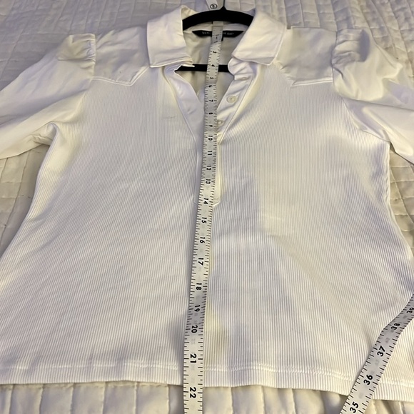 Veronica Beard  S  white long sleeve blouse - Picture 4 of 6